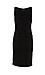BOBI BLACK Cowl Neck Shirred Dress Thumb 2