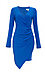 Adelyn Rae Ruched Cotton Knit Dress Thumb 1