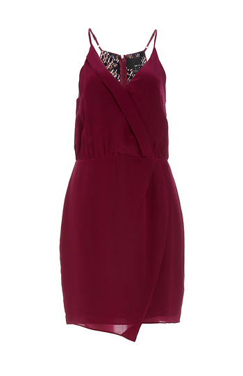 Greylin Sera Silk Wrap Style Dress Slide 1