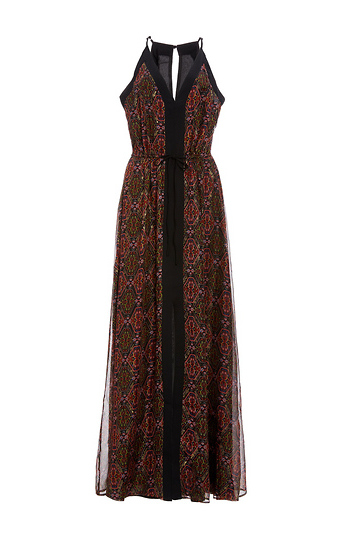 Adelyn Rae V-Neck Printed Maxi Dress Slide 1