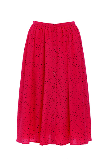 BB Dakota Raquel Chiffon Button Up MIdi Skirt Slide 1