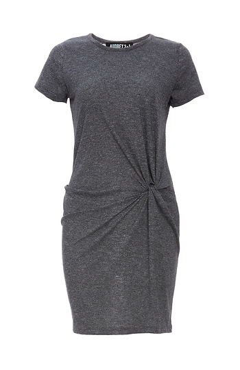 Front Knot Jersey T-Shirt Dress Slide 1