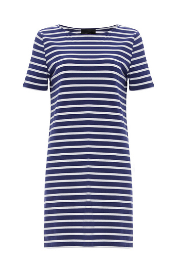 Striped Tee Knit Dress Slide 1