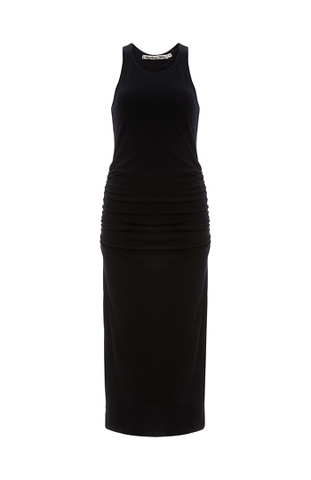 Michael Stars Racerback Ruched Knit Midi Dress Slide 1