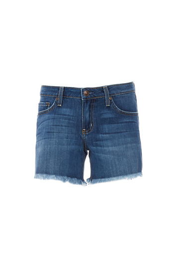 Just Black Marina Frayed Hem Shorts Slide 1