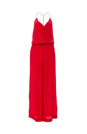 Paula Hermanny Spag Strap Silk Jumpsuit Slide 1