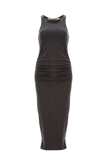 Michael Stars Racerback Ruched Knit Midi Dress Slide 1