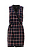 Greylin Plaid Faux Wrap Front Tristan Dress Thumb 1