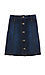 Just Black Stephanie Buttoned Denim Skirt Thumb 1