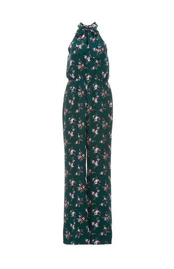 Eva Garden Tie Halter Jumpsuit Slide 1