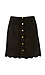 Suede Button Front Scalloped Skirt Thumb 1