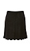 Suede Button Front Scalloped Skirt Thumb 2