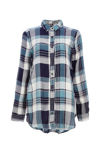 Jenny Classic Plaid Button Up with Pockets Slide 1