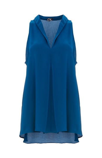 Colleen Shawl Collar Sleeveless Top Slide 1