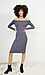 Cindy Ribbed Off Shoulder Knit Midi Dress Thumb 4