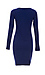Susana Monaco V Neck Long Sleeve Knit Fitted Dress Thumb 2