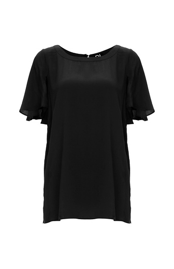 Sahara Short Sleeve Cape Blouse Slide 1