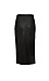 La Reine Miranda Slit Front Faux Leather Midi Skirt Thumb 2