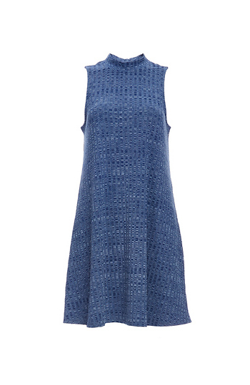 Parkview Mock Neck Rib Knit Dress Slide 1