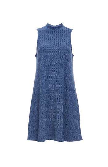 Parkview Mock Neck Rib Knit Dress Slide 1