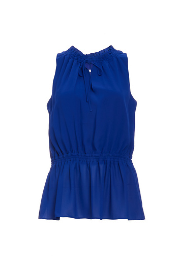 Susana Monaco Day Dream Ruche Neck and Waist Top Slide 1