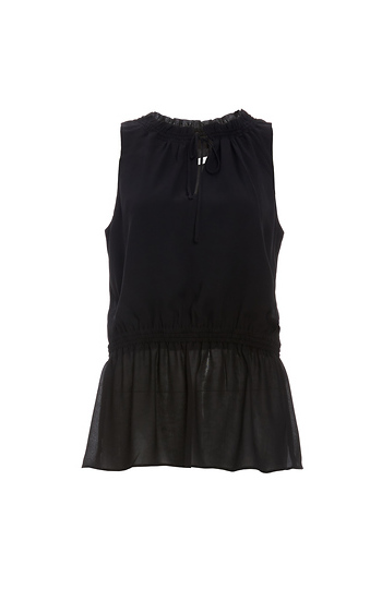 Susana Monaco Day Dream Ruche Neck and Waist Top Slide 1