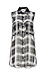 Lavender Brown Sheer Plaid Silk Tunic Top Thumb 1