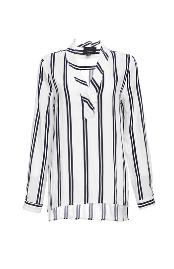 Carina Striped Popover Top Slide 1