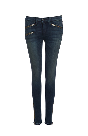 Rag & Bone Mercer Zip Detail Skinny Jeans Slide 1