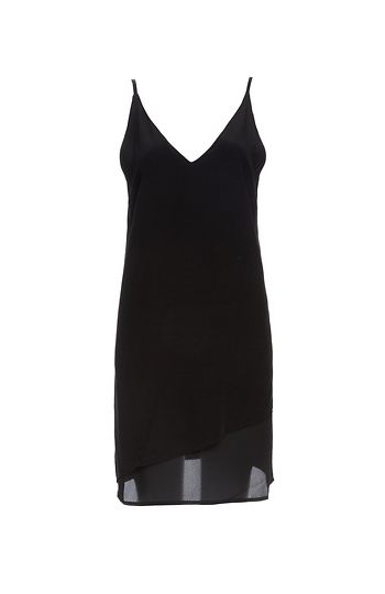 Diane Sheer Inset Slip Dress Slide 1