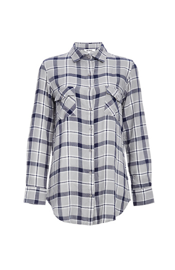 BB Dakota Arizona Plaid Blouse Slide 1