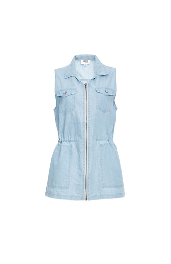 BB Dakota Chambray Vest Slide 1