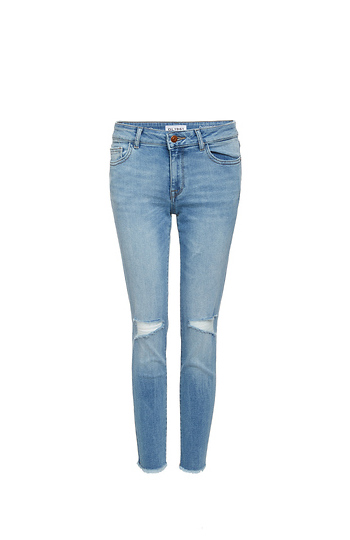 DL1961 Florence Instasculpt Distressed Cropped Jeans Slide 1