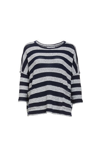 BB Dakota Enough Said Striped Sweater-Knit Top Slide 1