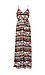 BB Dakota Woven Printed Maxi Dress w/ Tie Thumb 1