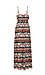 BB Dakota Woven Printed Maxi Dress w/ Tie Thumb 2