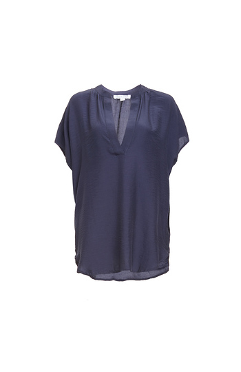 Layla V-Neck Popover Blouse Slide 1