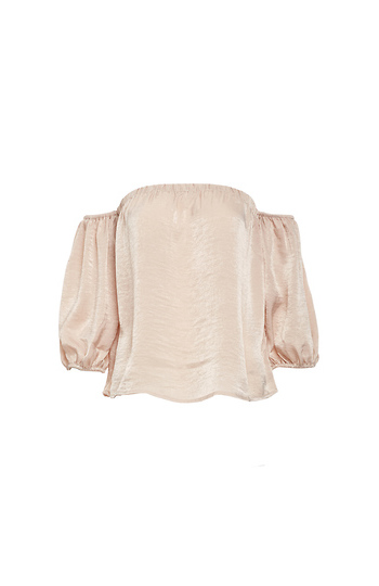 Malin Off Shoulder Blouson Sleeve Top Slide 1