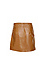 Milah Center Pleat Faux Leather Skirt Thumb 2