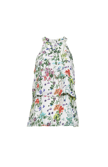 GREYLIN Floral Tiered Top Slide 1