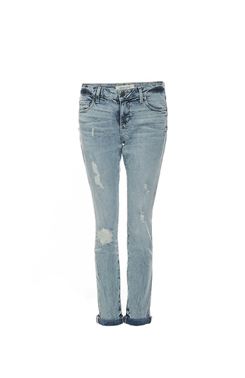 Hidden Jeans Acid Wash Distressed Midrise Cuffed Skinny Jeans Slide 1