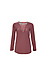 Stateside Long Sleeve Striped Lace Up Knit Top Thumb 1