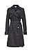 Faux Suede Trench Coat Thumb 1