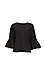 Dita Black Knit Ruffle Top Thumb 1