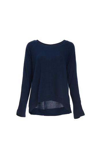 Long Sleeve Seamed Sweater Slide 1