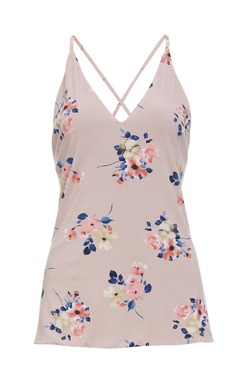 Floral V-Neck Cami Slide 1