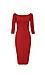 Bailey 44 3/4 Sleeve Fitted Dress Thumb 1