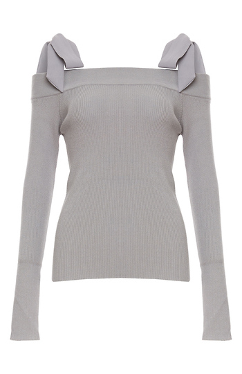 After Market Shoulder Ties Long Sleeve Top Slide 1