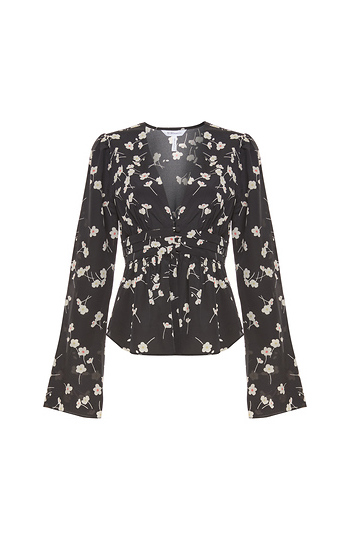 BCBGeneration Bell Sleeve Top Slide 1