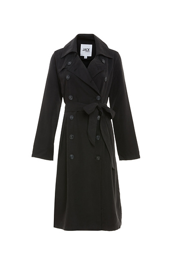 Jack by BB Dakota Double Breasted Belted Trench Coat Slide 1